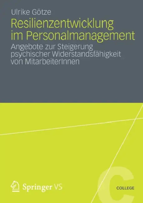 Resilienzentwicklung Im Personalmanagement: Angebote Zur Steigerung Psychischer Widerstandsfähigkeit Von Mitarbeiterinnen by Ulrike Götze