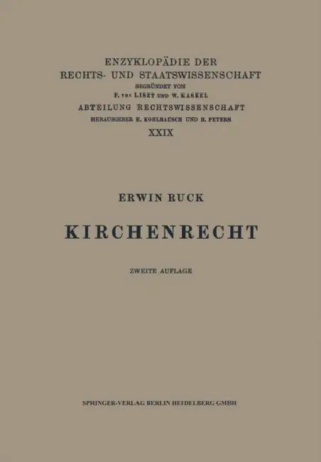 Kirchenrecht by Erwin Ruck