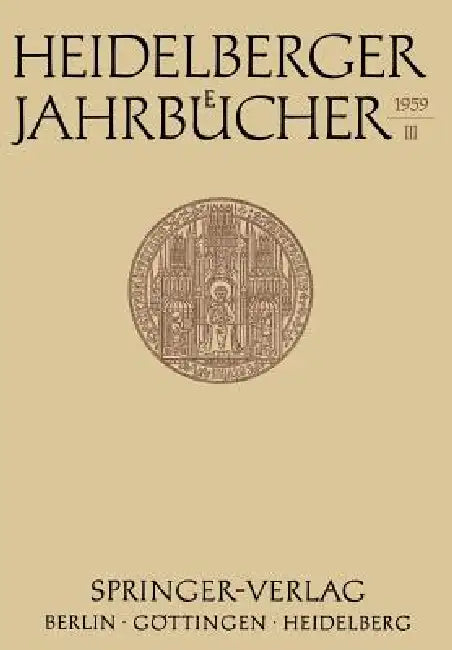 Heidelberger Jahrbücher by Kenneth A. Loparo