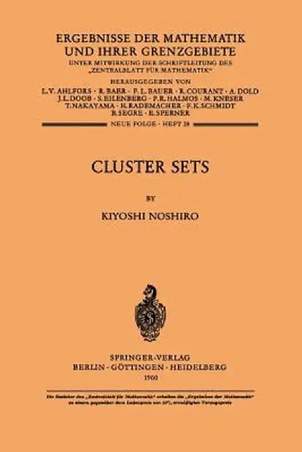 Cluster Sets by Kiyoshi Noshiro