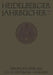 Heidelberger Jahrbücher by Kenneth A. Loparo