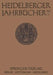 Heidelberger Jahrbücher by Kenneth A. Loparo