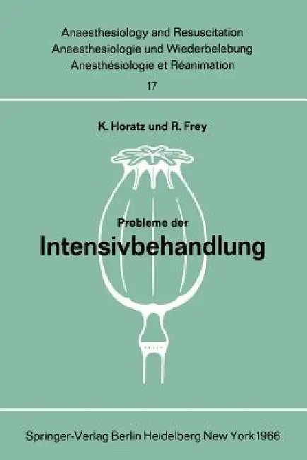 Probleme Der Intensivbehandlung: Bericht Über Die Parallelsitzung Des Deutschen Chirurgenkongresses Am 16. April 1966 in München by K. Horatz, R. Frey