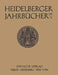 Heidelberger Jahrbücher by Kenneth A. Loparo