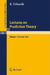 Lectures on Prediction Theory: Delivered at the University Erlangen-Nürnberg 1966 by K. Urbanik, J. Rosenmüller