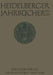 Heidelberger Jahrbücher by H. Schipperges, Kenneth A. Loparo