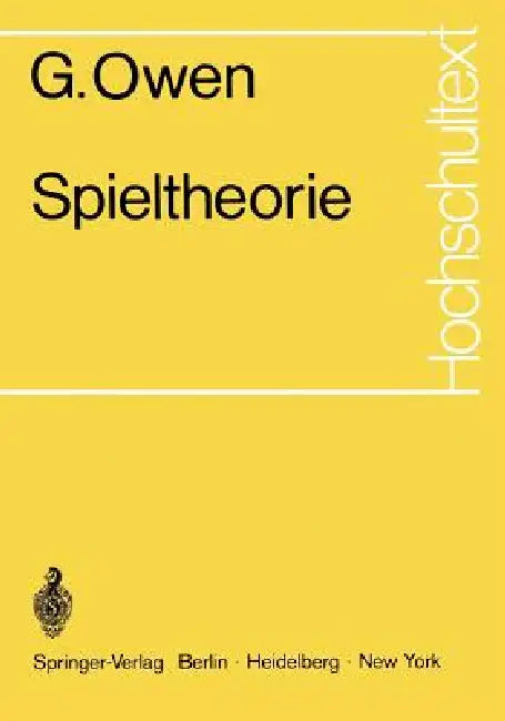 Spieltheorie by G. Owen, H. Skarabis