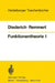 Funktionentheorie I by K. Diederich, R. Remmert