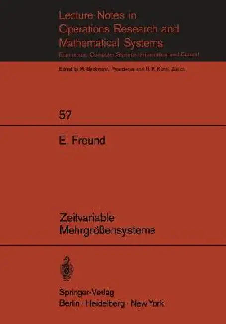 Zeitvariable Mehrgrößensysteme by E. Freund