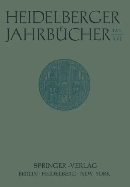 Heidelberger Jahrbücher by H. Schipperges, Kenneth A. Loparo