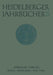 Heidelberger Jahrbücher by H. Schipperges, Kenneth A. Loparo