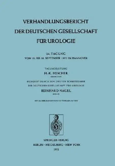 24. Tagung Vom 13. Bis 16. September 1972 in Hannover by H. K. Büscher, R. Nagel