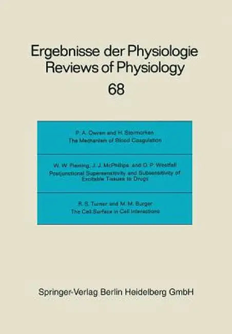Reviews of Physiology, Biochemistry and Experimental Pharmacology by R. H. Adrian