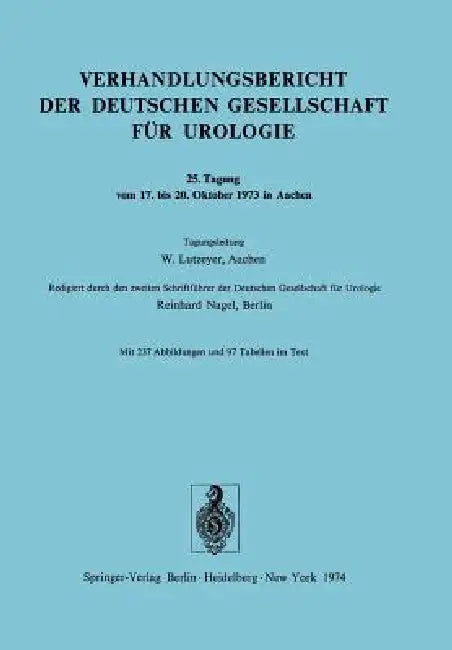 Tagung Vom 17. Bis 20. Oktober 1973 in Aachen by W. Lutzeyer, R. Nagel