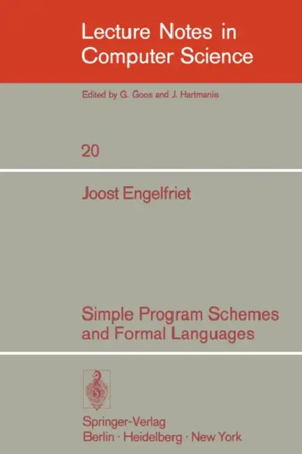 Simple Program Schemes and Formal Languages by J. Engelfriet