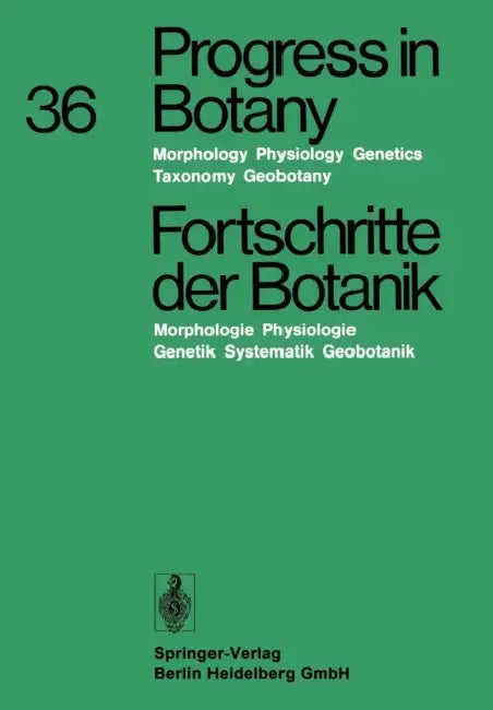 Fortschritte Der Botanik: Morphologie - Physiologie - Genetik - Systematik - Geobotanik by Heinz Ellenberg, Karl Esser, Hermann Merxmüller