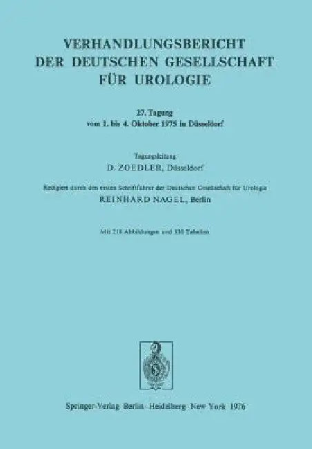 27. Tagung Vom 1. Bis 4. Oktober 1975 in Düsseldorf by R. Nagel, D. Zoedler