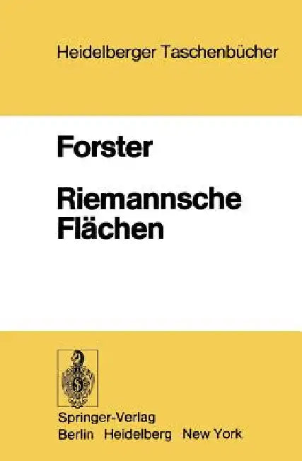 Riemannsche Flächen by O. Forster
