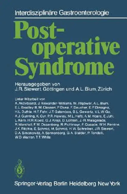 Postoperative Syndrome by A. Akovbiantz