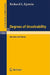 Degrees of Unsolvability: Structure and Theory by R. L. Epstein