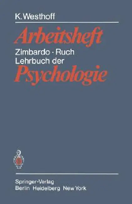 Lehrbuch Der Psychologie by K. Westhoff