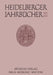 Heidelberger Jahrbücher by Kenneth A. Loparo
