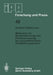 Bildsensor Zur Mustererkennung Und Positionsmessung Bei Programmierbaren Handhabungsgeräten by H. Geisselmann