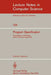 Program Specification: Proceedings of a Workshop Aarhus, Denmark, August 1981 by J. Staunstrup