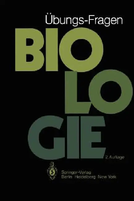 Übungs-Fragen Biologie by H. -B Strack, G. Czihak, C. Hauenschild