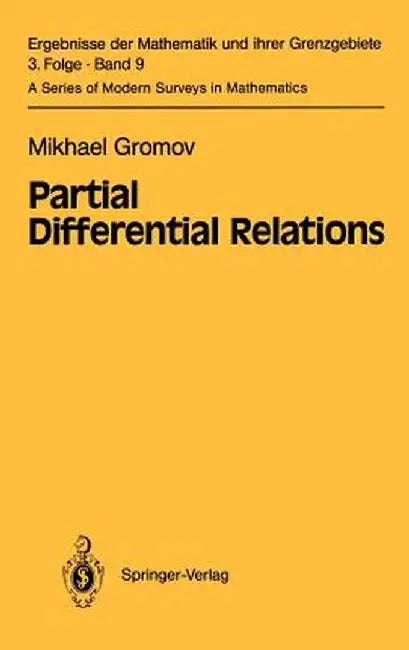 Partial Differential Relations by Misha Gromov