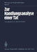 Zur Handlungsanalyse Einer Tat by J. Gerchow