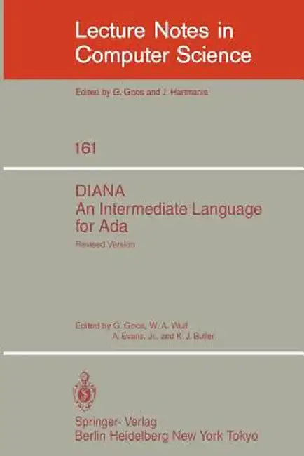 Diana. an Intermediate Language for ADA: Revised Version by G. Goos