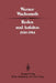 Reden Und Aufsätze 1930-1984 by W. Wachsmuth