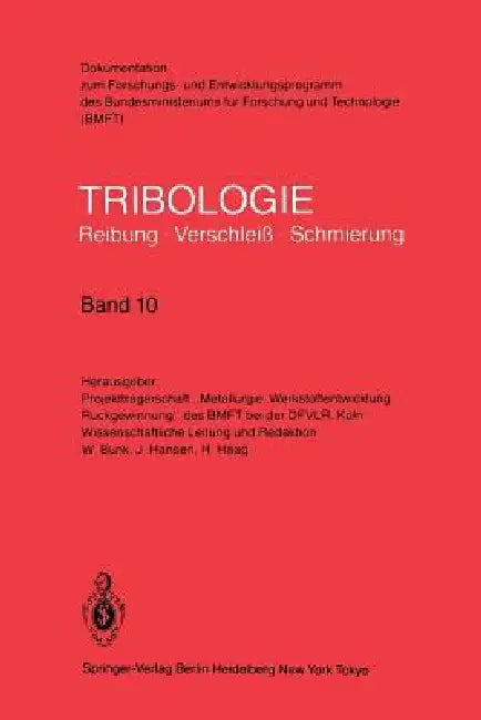 Gleitlager, Konstruktive Gestaltung, Betriebsverhalten Von Reibungssystemen, Dieselmotoren (Lebensdauererhöhung) by H. Haag, J. Hansen