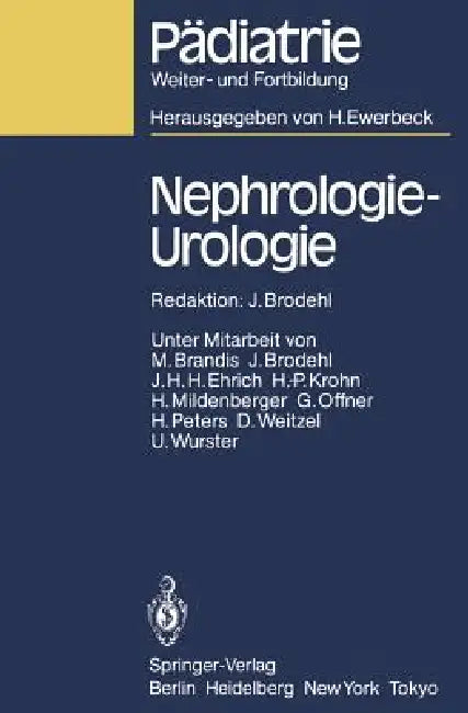 Nephrologie -- Urologie by M. Brandis, Johannes Brodehl, J. Brodehl