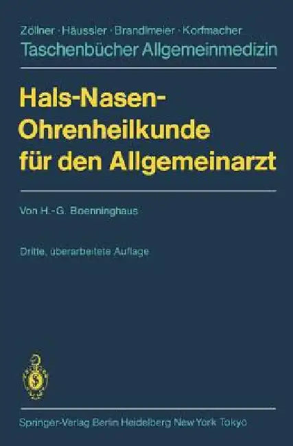 Hals-Nasen-Ohrenheilkunde Für Den Allgemeinarzt by Hans-Georg Boenninghaus