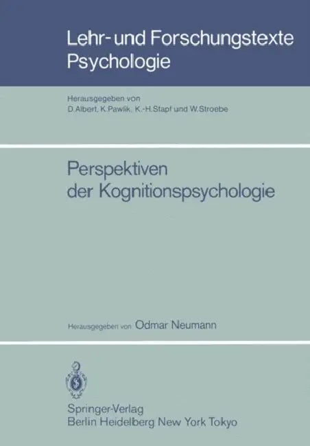 Perspektiven Der Kognitionspsychologie by Odmar Neumann