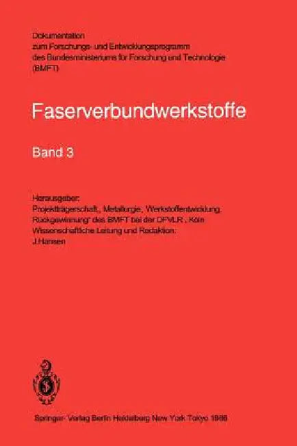 Faserverbundwerkstoffe by J. Hansen