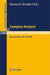 Complex Analysis: Seminar, University Park Pa, March 10-14, 1986 by Steven G. Krantz