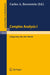 Complex Analysis I: Proceedings of the Special Year Held at the University of Maryland, College Park, 1985-86 by Carlos A. Berenstein