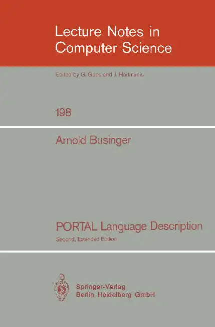 Portal Language Description by D. Barstow
