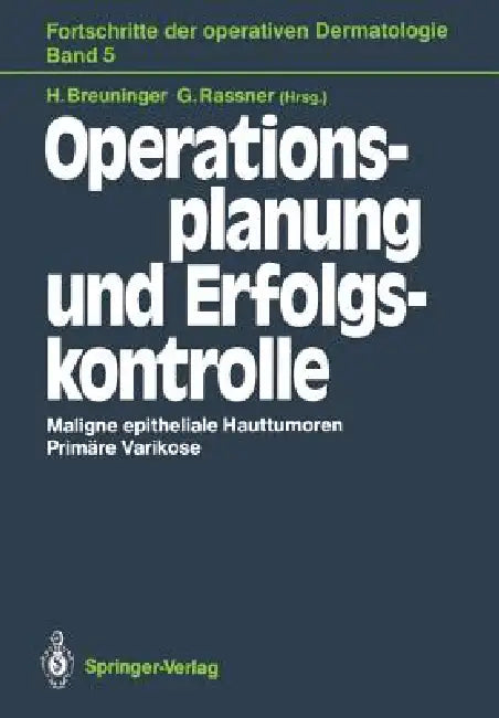 Operationsplanung Und Erfolgskontrolle by Helmut Breuninger, Gernot Rassner