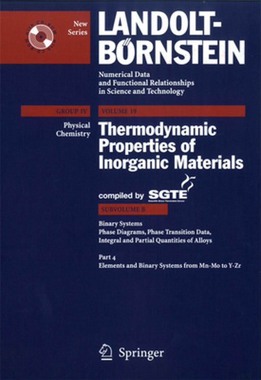 Binary Systems from Mn-Mo to Y-Zr by Scientific Group Thermodata Europe (Sgte