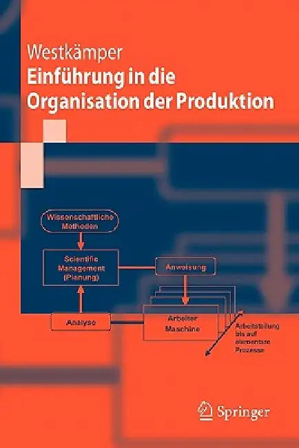 Einführung in Die Organisation Der Produktion by Engelbert Westkämper, M. Decker, L. Jendoubi