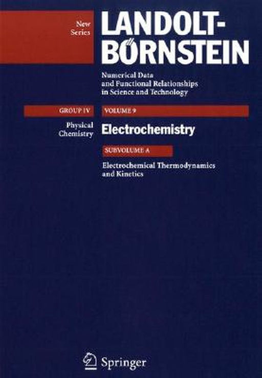 Electrochemical Thermodynamics and Kinetics by Rudolf Holze