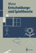 Entscheidungs- Und Spieltheorie by Harald Wiese