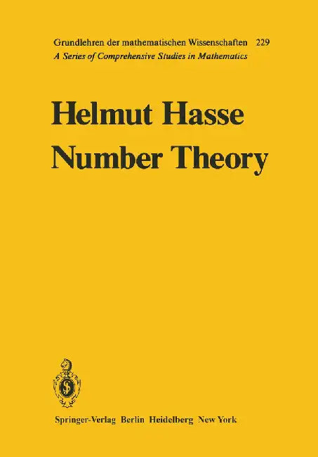 Number Theory by Helmut Hasse