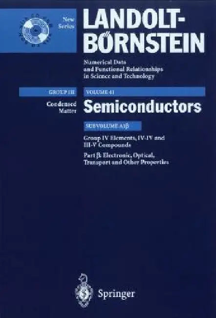 Electronic, Transport, Optical and Other Properties by U. Rössler, S. Adachi, R. Blachnik