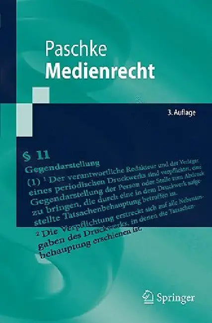 Medienrecht by Marian Paschke