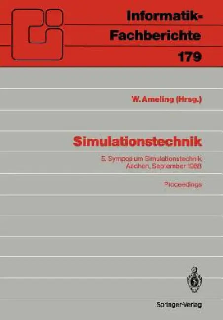 Simulationstechnik: 5. Symposium Simulationstechnik Aachen, 28.-30. September 1988 Proceedings by Walter Ameling